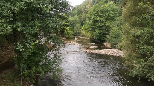 Renaturierung Wupper in Laaken: renaturierter Abschnitt