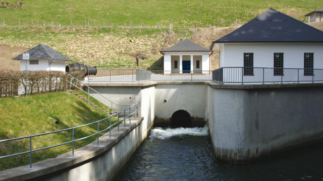 Grundablass Bever-Talsperre